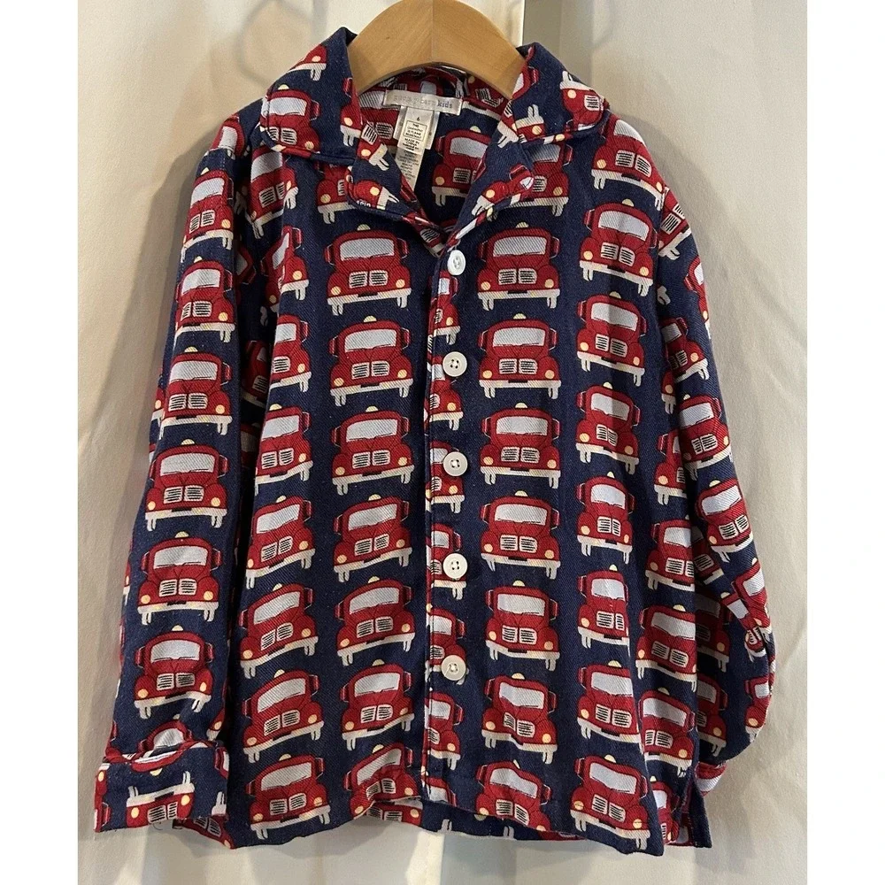 Pottery Barn Fire Truck Pajamas Size 6‎